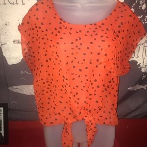 Orange 🍊 polyester tye-up shit